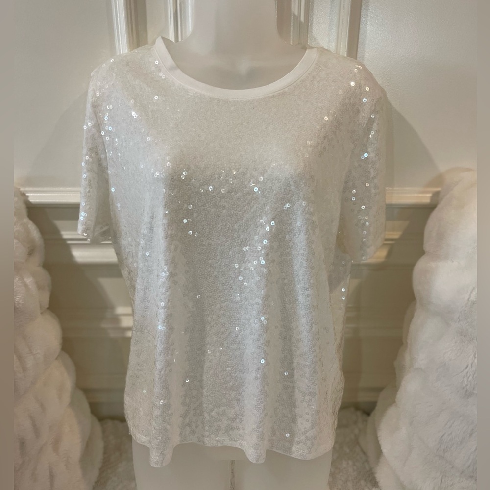 Express Sequins top, medium, new-no tags but never wore